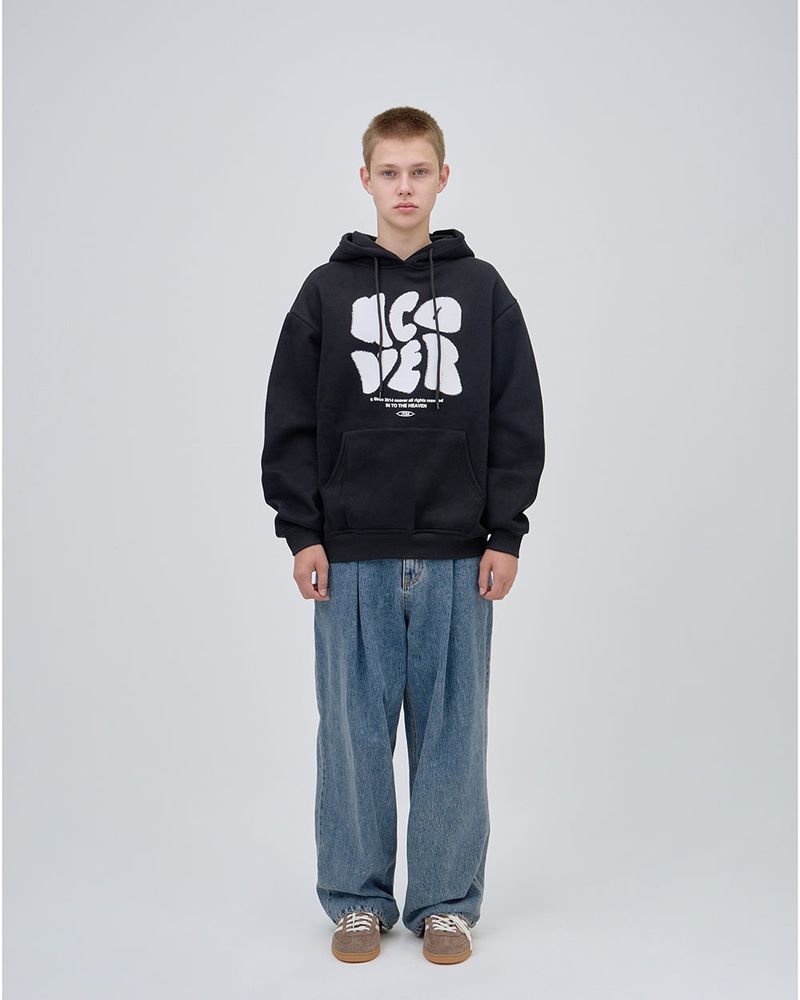 POINTAGE LOGO HOODIE - BLACK
