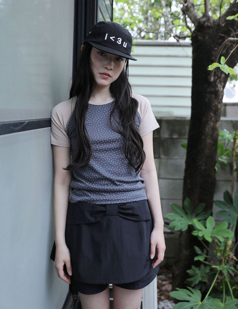 UGLYSHADOW（アグリーシャドウ）の「STAR CONTRAST RAGLAN T-SHIRT(CHARCOAL)（Tops）」