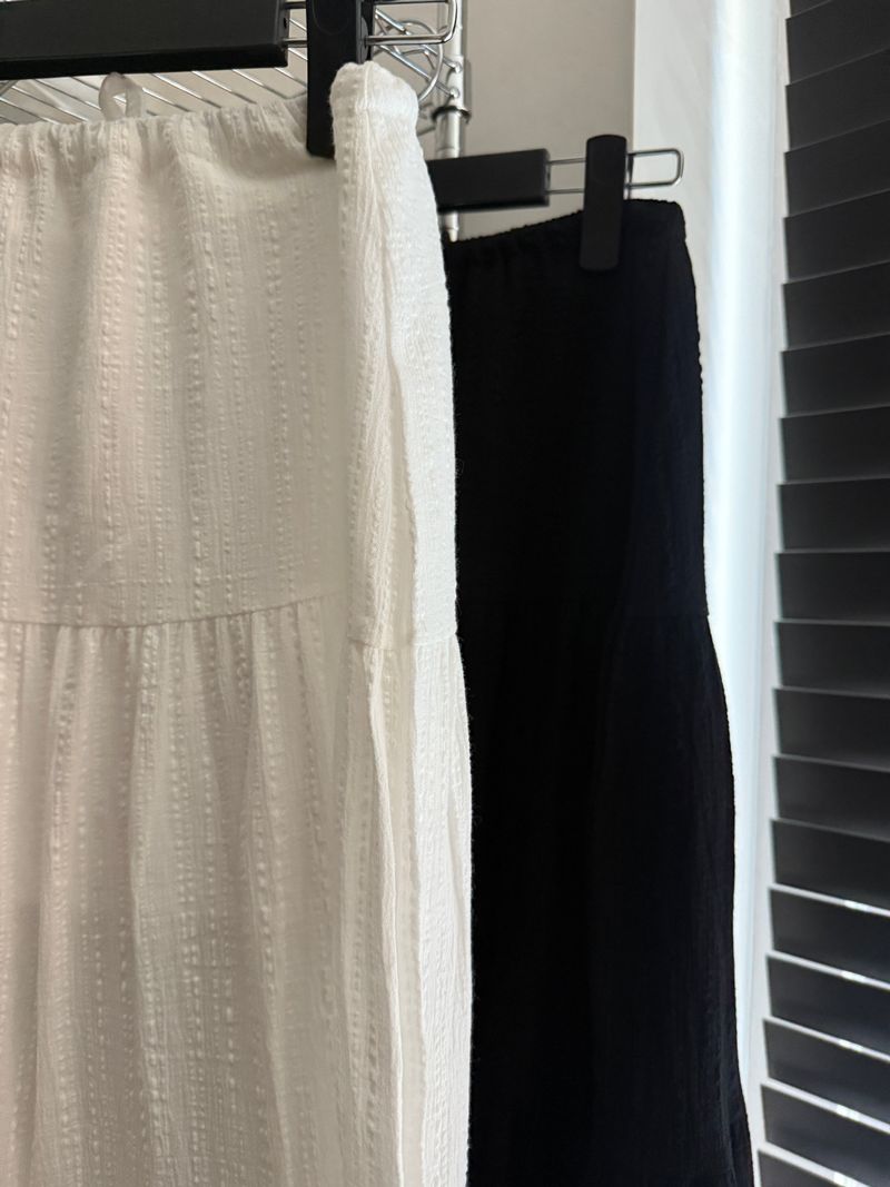Plain Can Can Long Skirt (2 colors)