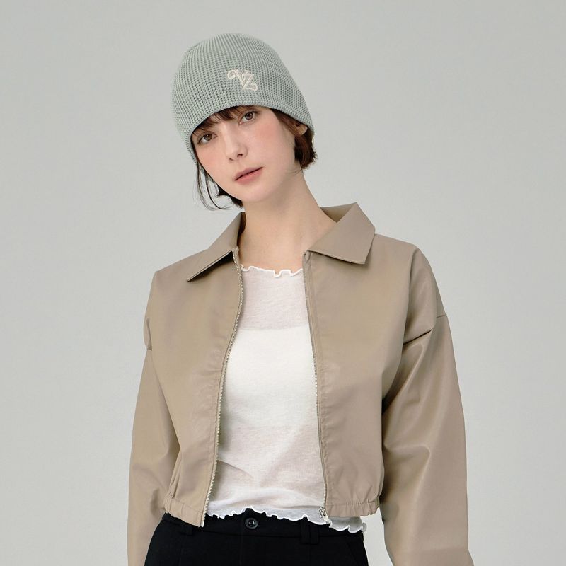 Leaf VZ Logo Waffle Beanie / Mint