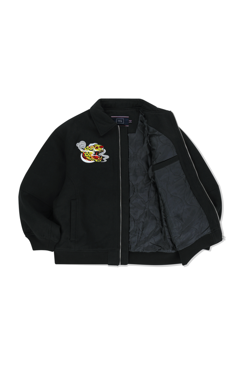 MIN-HWA WOOL SOUVENIR JACKET