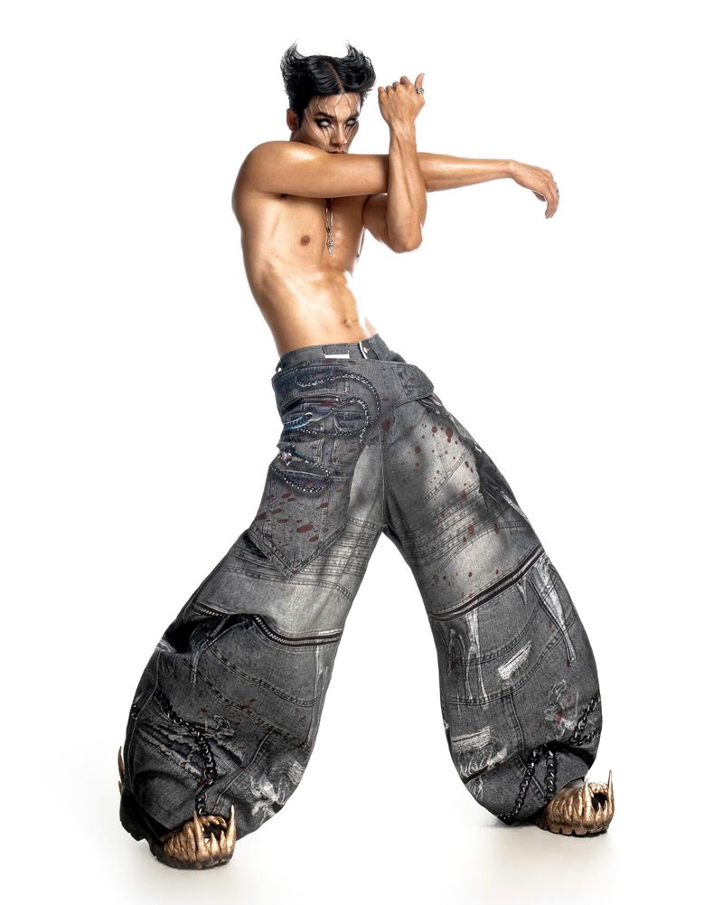 THUNDERFORGED PRINTED DENIM PANTS