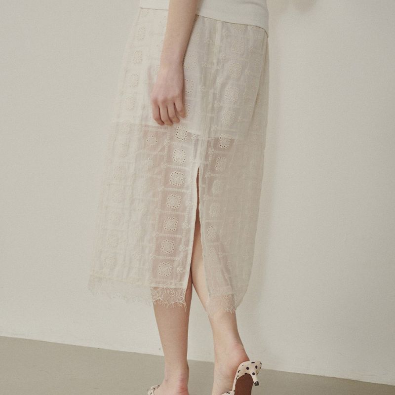Melrose Sheer Midi Skirt