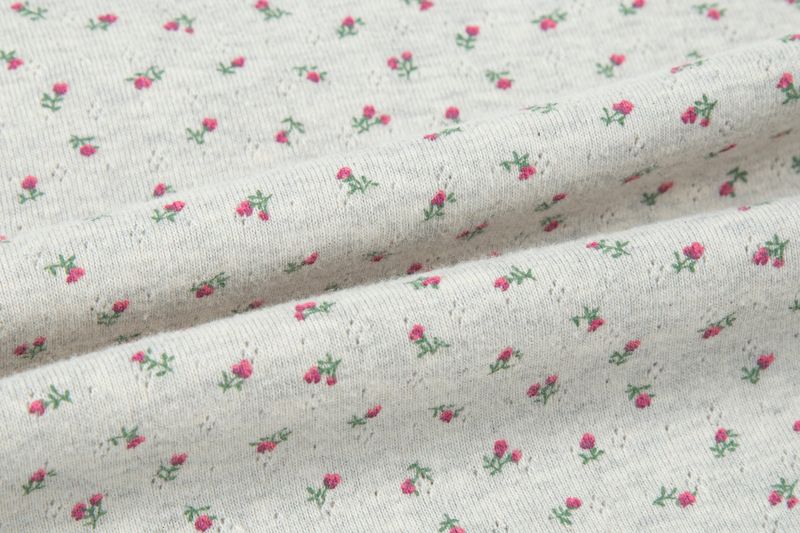 flower pants melange grey