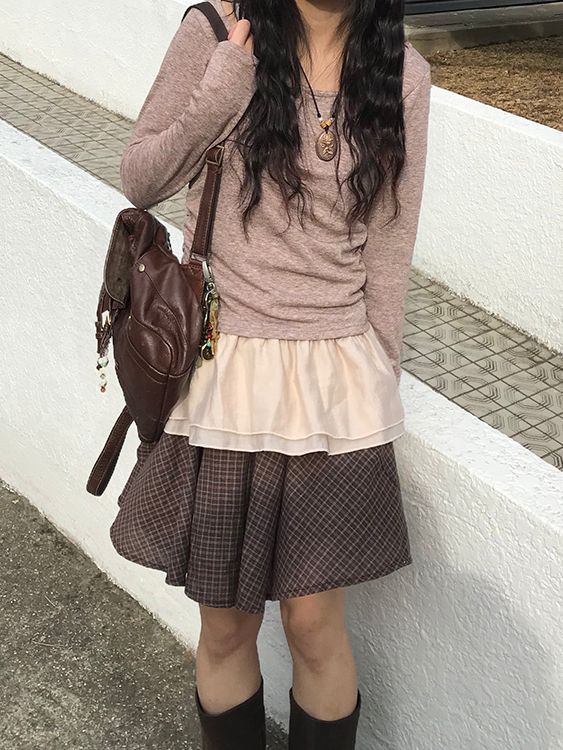 mari layered frill t-shirts