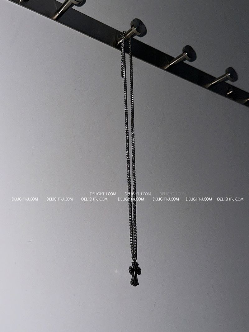 chrome surgical long-necklace