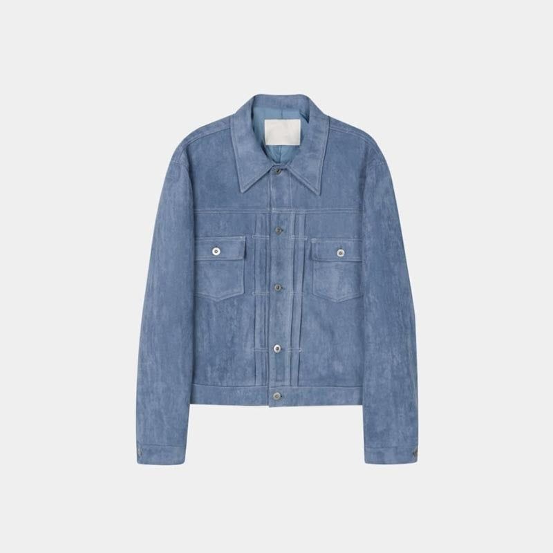 ASCLO Suede Crop Trucker Jacket (4color)
