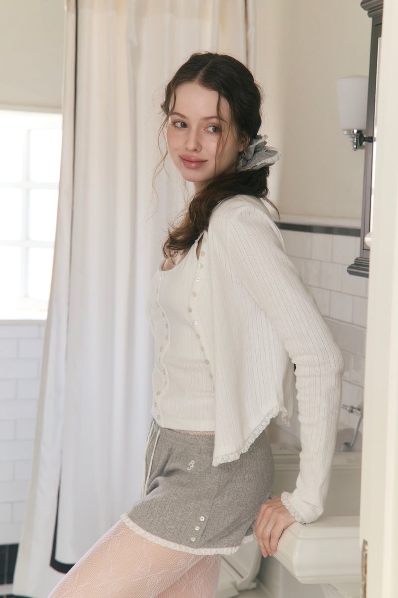 Sweet Dreams Lace Shorts (Gray)