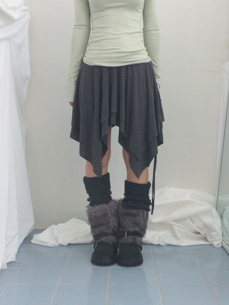 ribbonline wave skirt