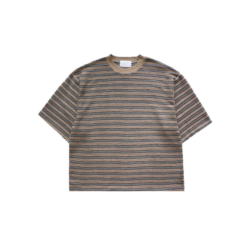 ASCLO Crayon Multi Border Short Sleeve T Shirt (3color)