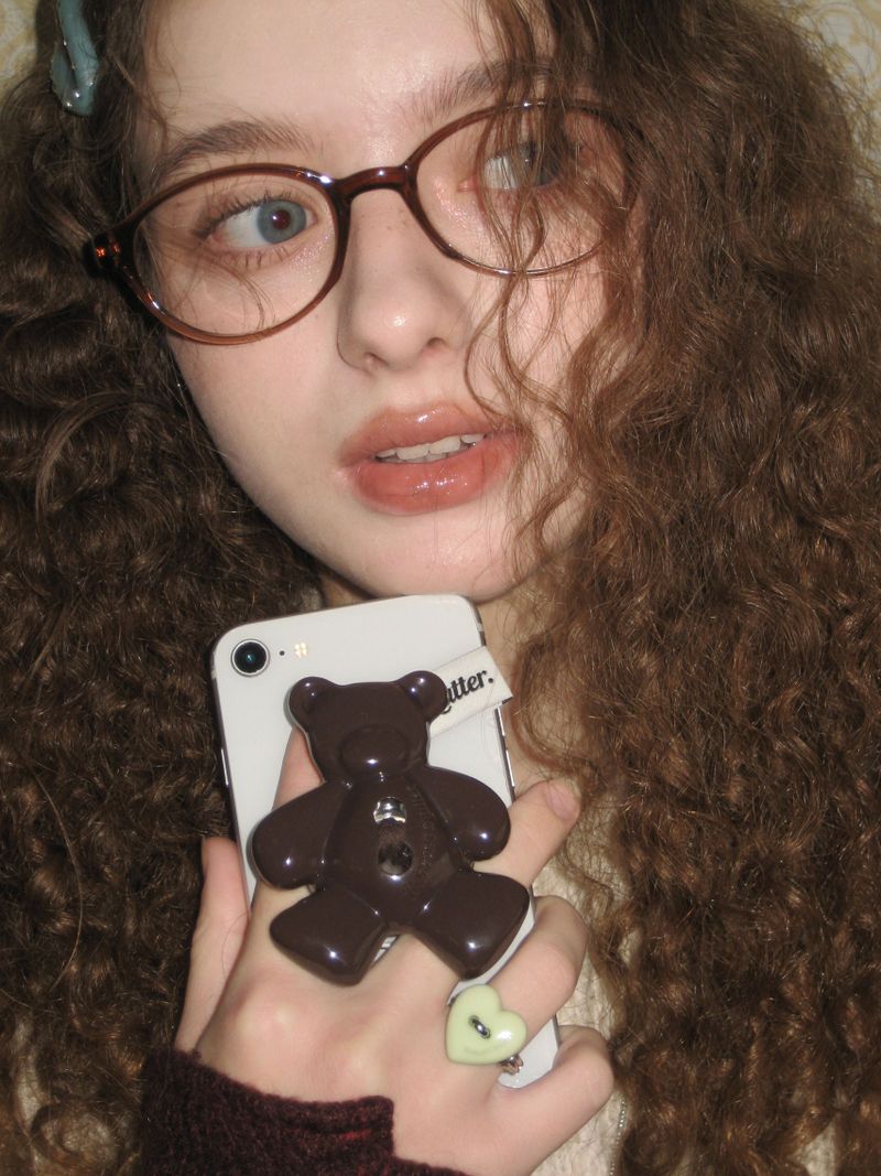 [Formica] Brownie Bear button tok, Basic