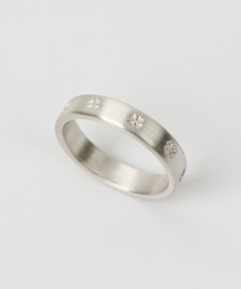 GRAYNOISE（グレーノイズ）の「Clover simple rail ring W (925 silver)（Accessories）」