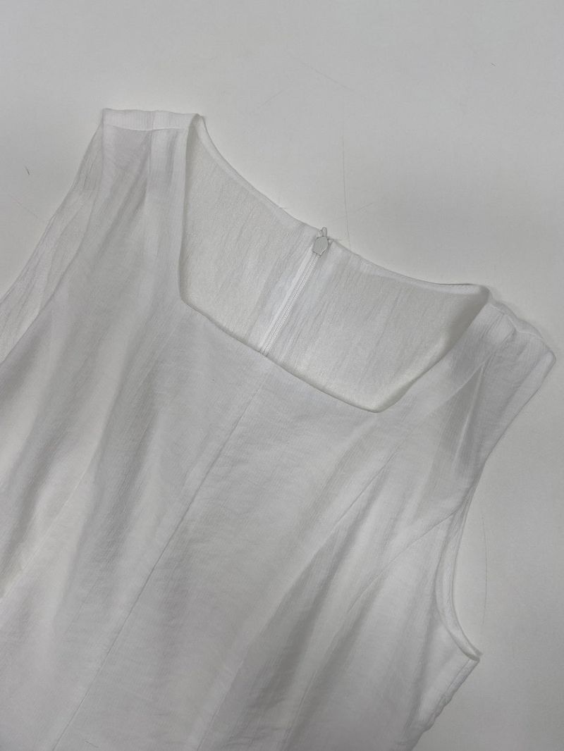 [Scarf SET] Liber Frill Sleeveless Blouse