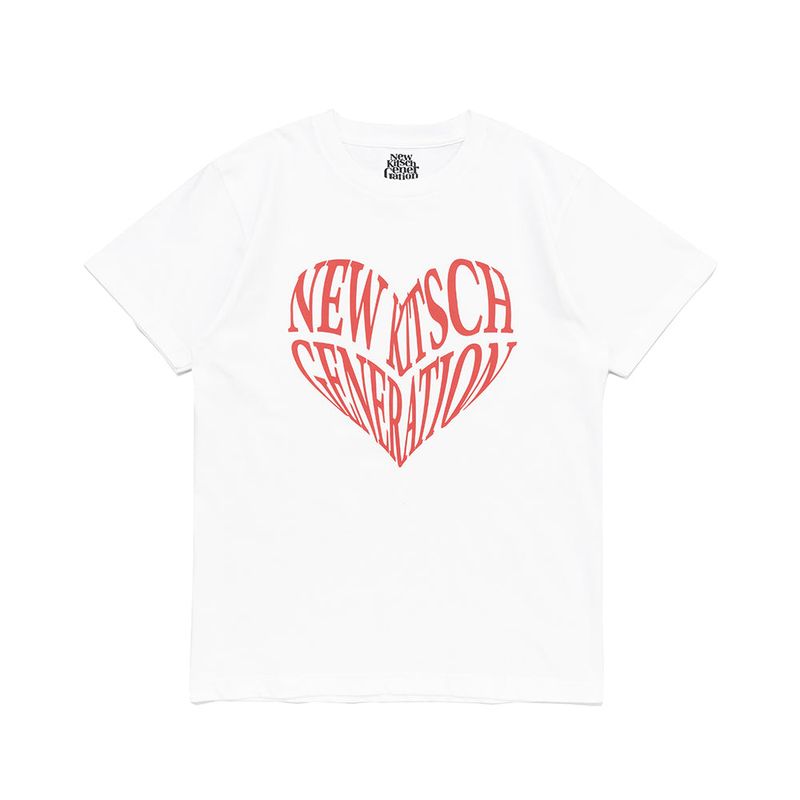 NKG HEART SHORT SLEEVE (WHITE)