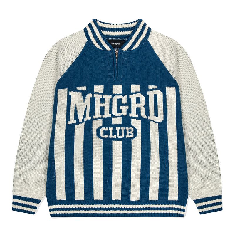 mahagrid（マハグリッド）の「MHGRD クラブハーフジップニット（トップス）」