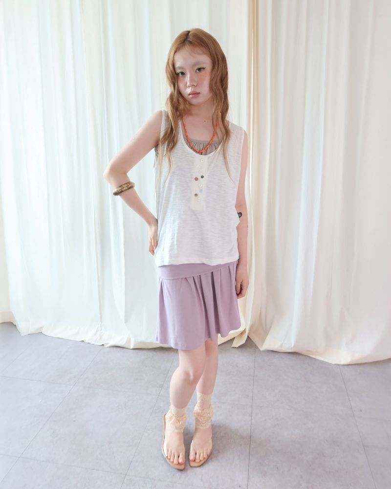 RIPPLE FOLDING SKIRT