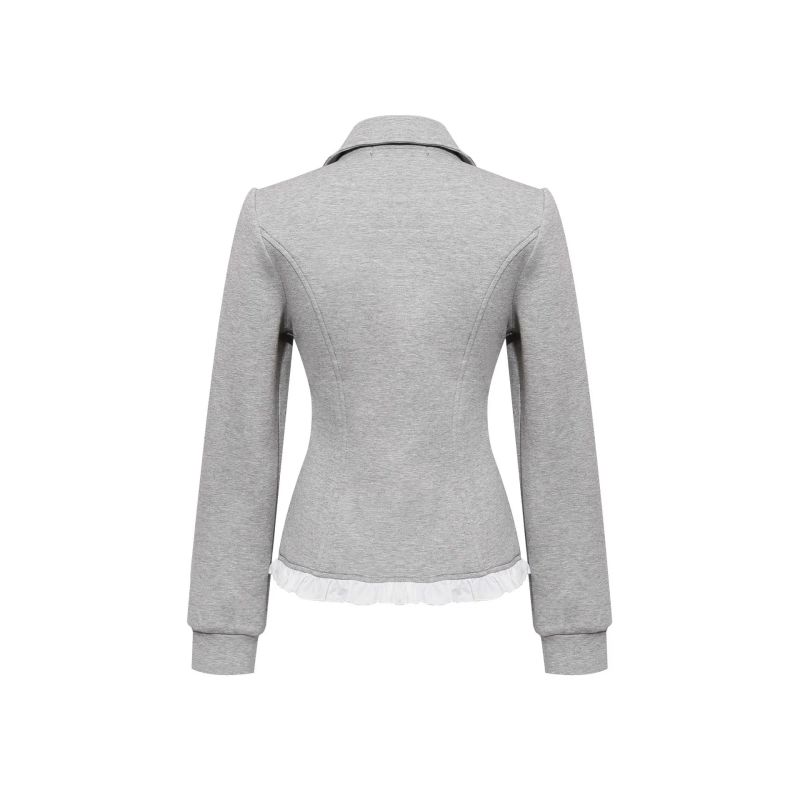 Vina Ruffle Hem Jacket