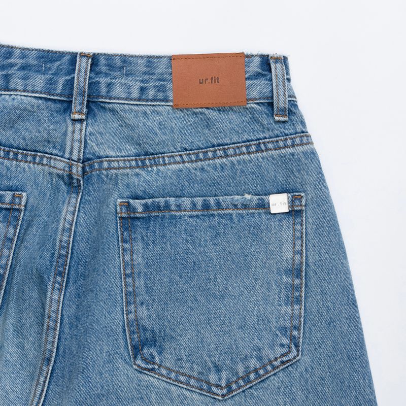 FRONT SIDE PATCHWORK DENIM PANTS code 18106
