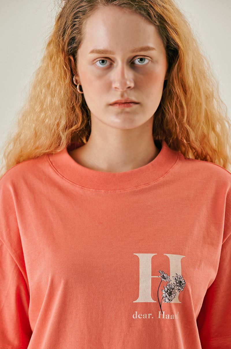 FLOWER GRAPHIC WASHED T-SHIRT