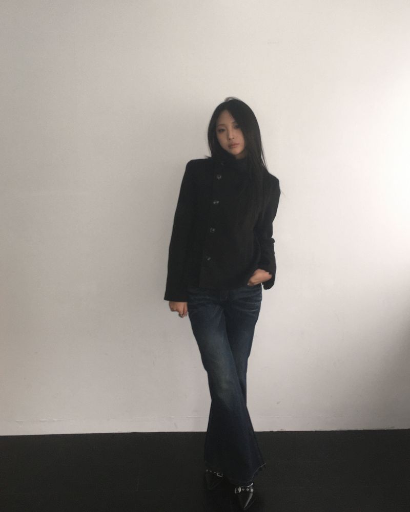 High neck coat