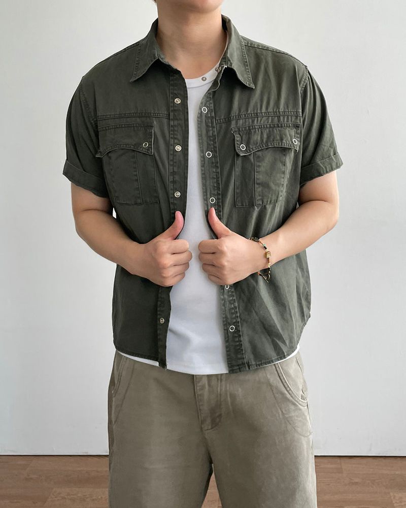Drif Dyeing Short Sleeve Shirt