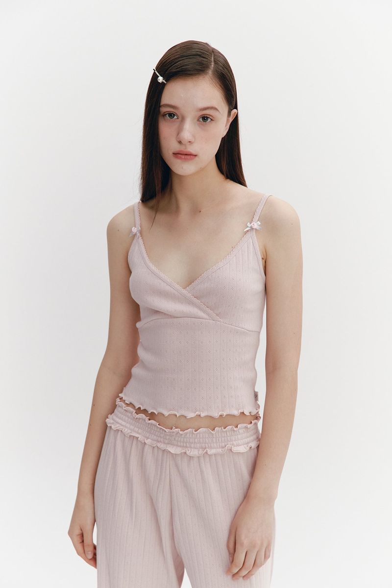 Wave Frill Pants Pink