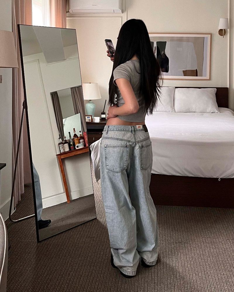 Snow denim jeans