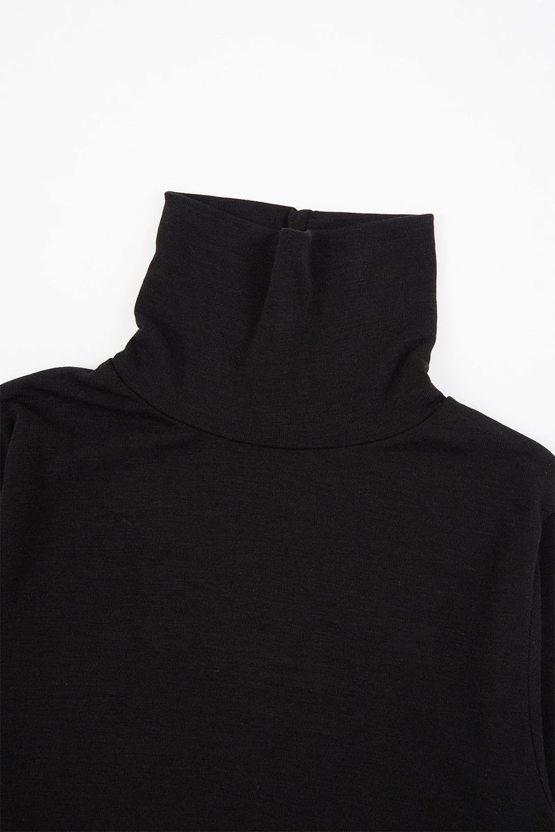 Youth basic fleece turtle-neck T-shirt