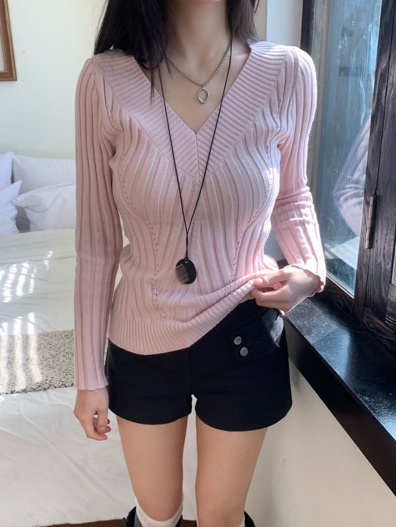 Modern Two Belt Button Bijou Short Pants