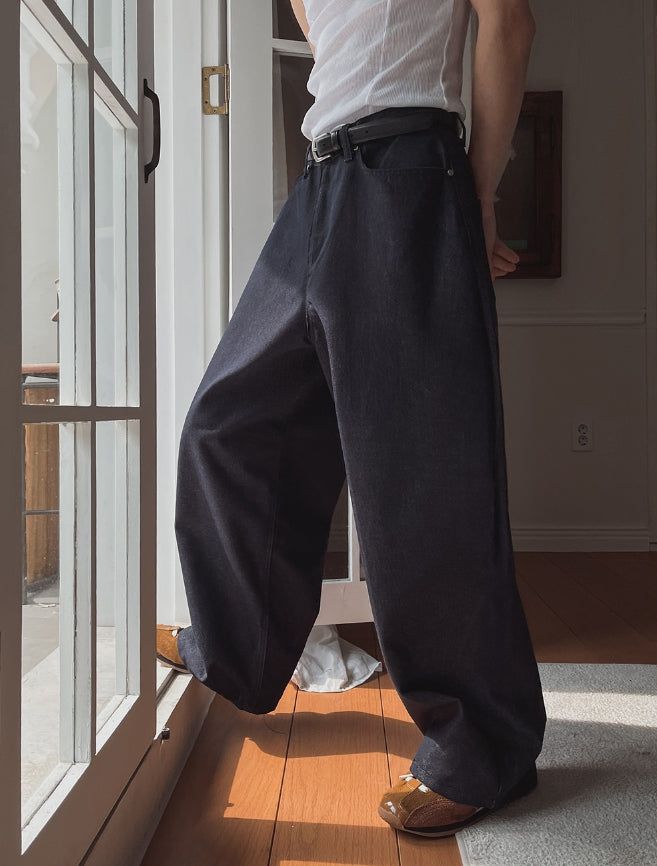 Diano Raw Balloon Denim Pants