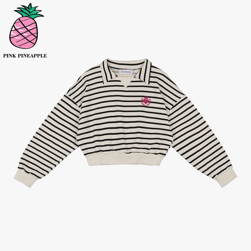 STRIPE H-N SWEATSHIRT