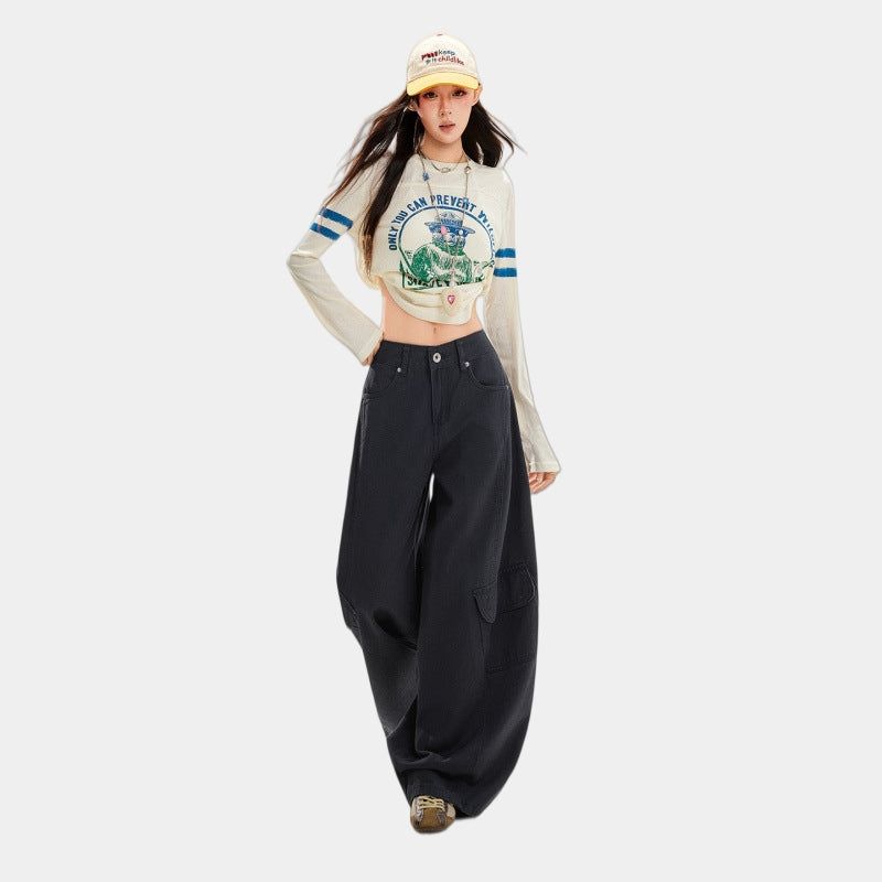 La mode MAQI（ラ モード マキ）の「アメリカンコットンワイドレッグカーゴパンツ（パンツ）」