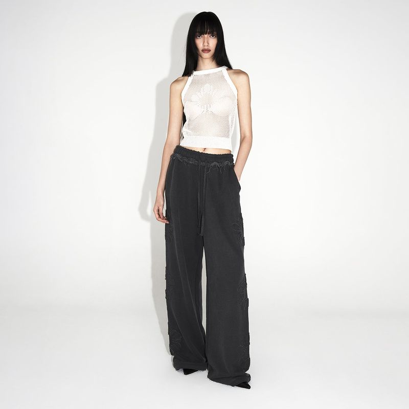 [ULKIN] MUGUNG Applique Sweatpants_Charcoal
