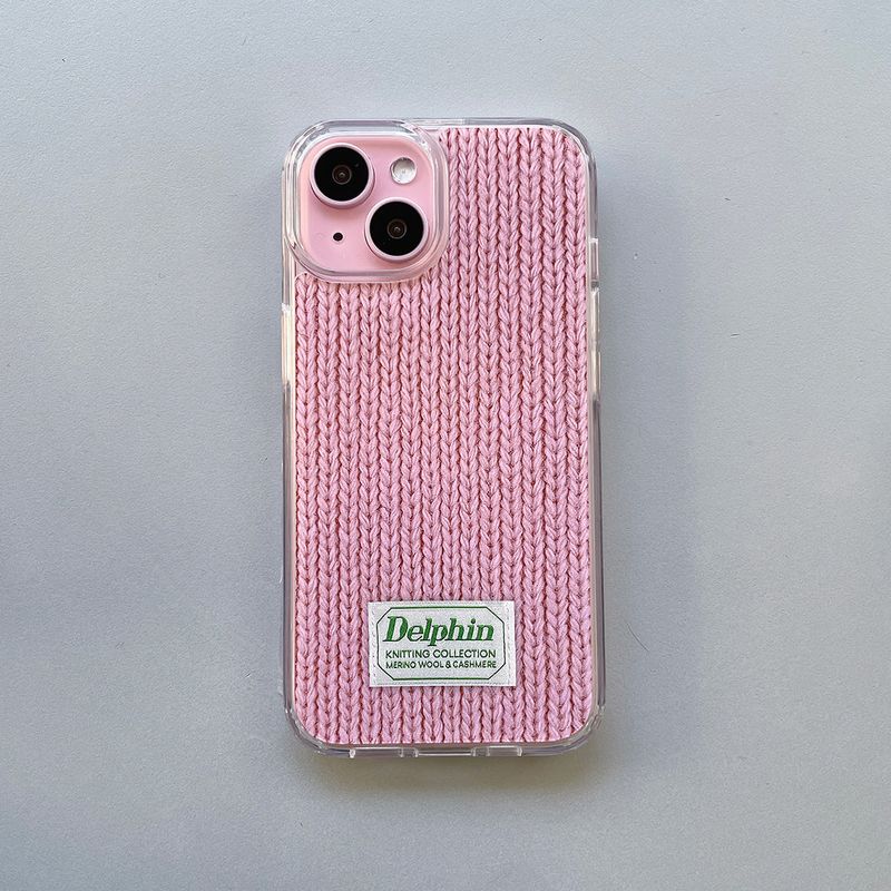 DELPHIN(デルフィン)の「ラベルニットハードジェルケース(スマホグッズ/小物)」