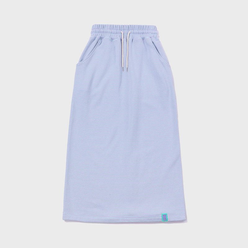 wonder visitor（ワンダービジター）の「Stripe Long Sweat Skirt [2 color]（Skirts）」