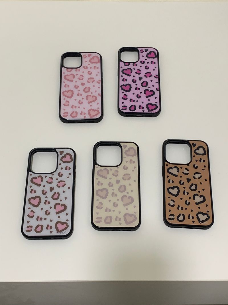 heart leopard (gray) case 