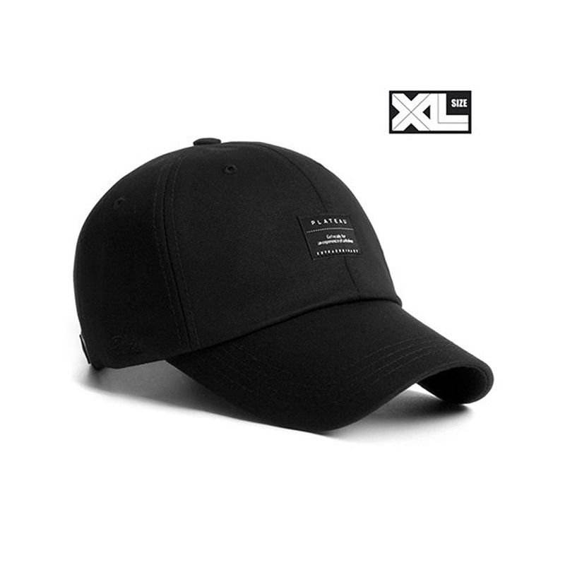 PLATEAU（プラトー）の「ビッグサイズ XL ベーシックキャップ ブラック（帽子）」