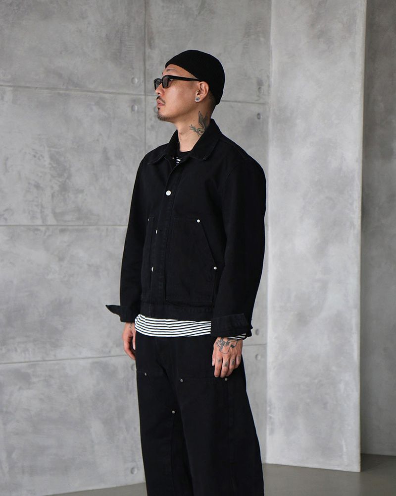 [UNISEX] Carpenter Black Denim Jacket