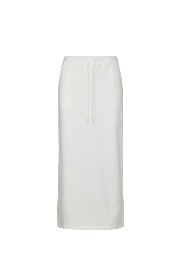 Lettering Classic Long Skirt (IVORY)