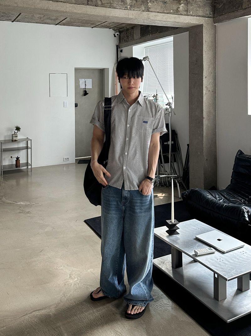 Rael Washed Wide Denim Pants