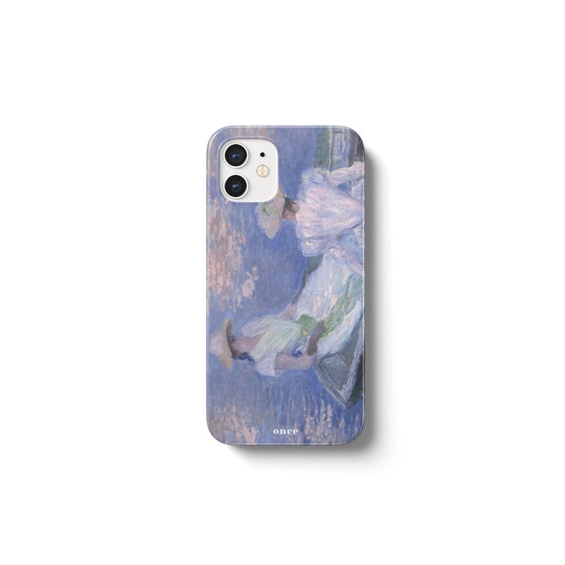 (glossy) Monet On the Boat woman phone case