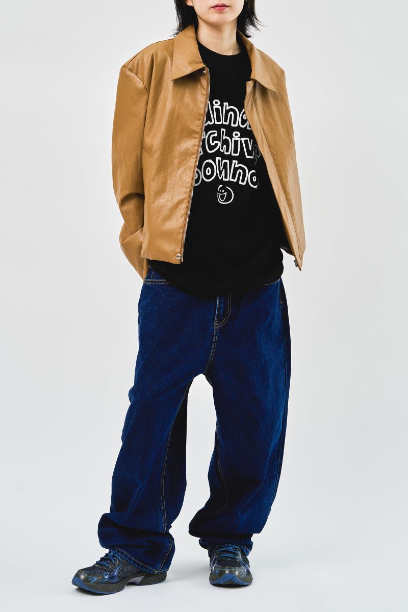 Tom Cropped Leather Jacket (2color)