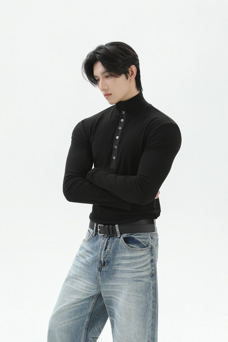 TURNTIDE（ ターンタイド）の「Thermal Fitted Henley Long Sleeve Tee（Tops）」