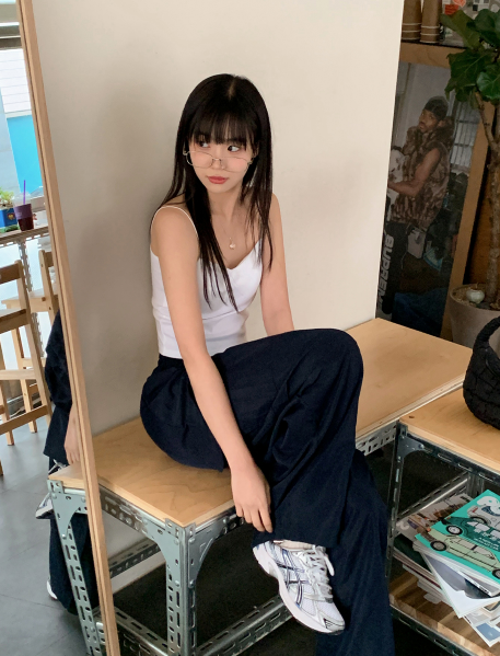 SP Crop Strap Cap Sleeveless (3color)