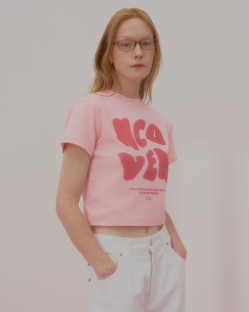 POINTAGE LOGO CROP TSHIRT-PINK