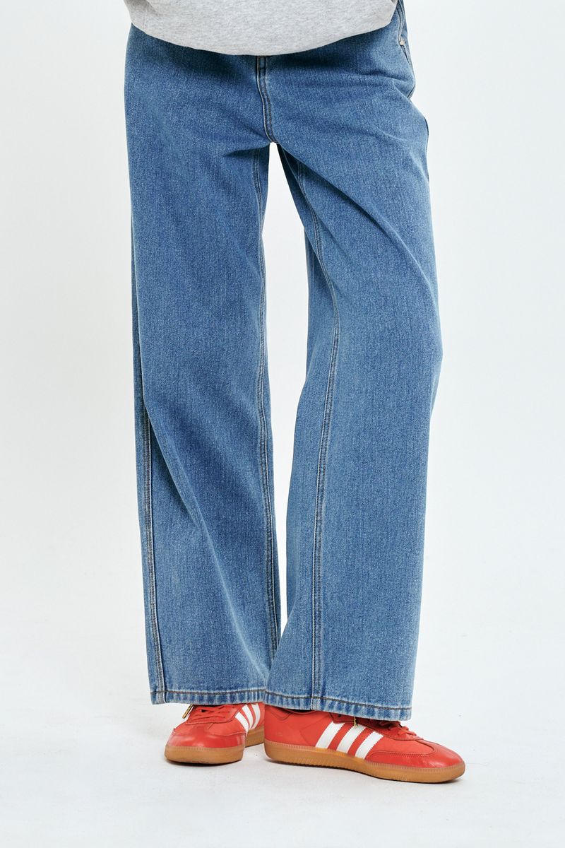 CHERRY BASIC NAPPING DENIM PANTS [BLUE]