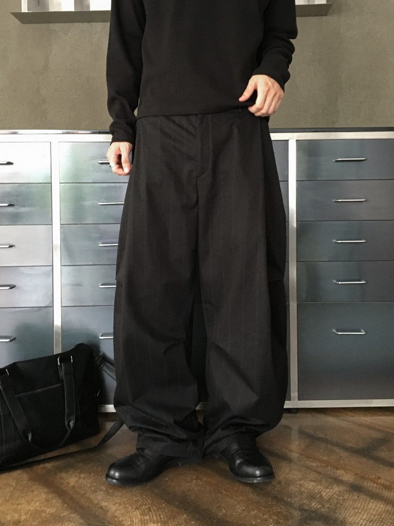 Lemaire Striped Curved Pants