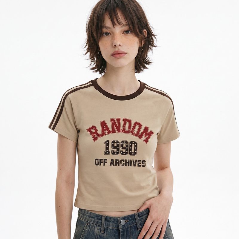 RANDOMOFF（ランダムオフ）の「1990 STARBURST TRACK CROP T-SHIRT (5color)（Tops）」