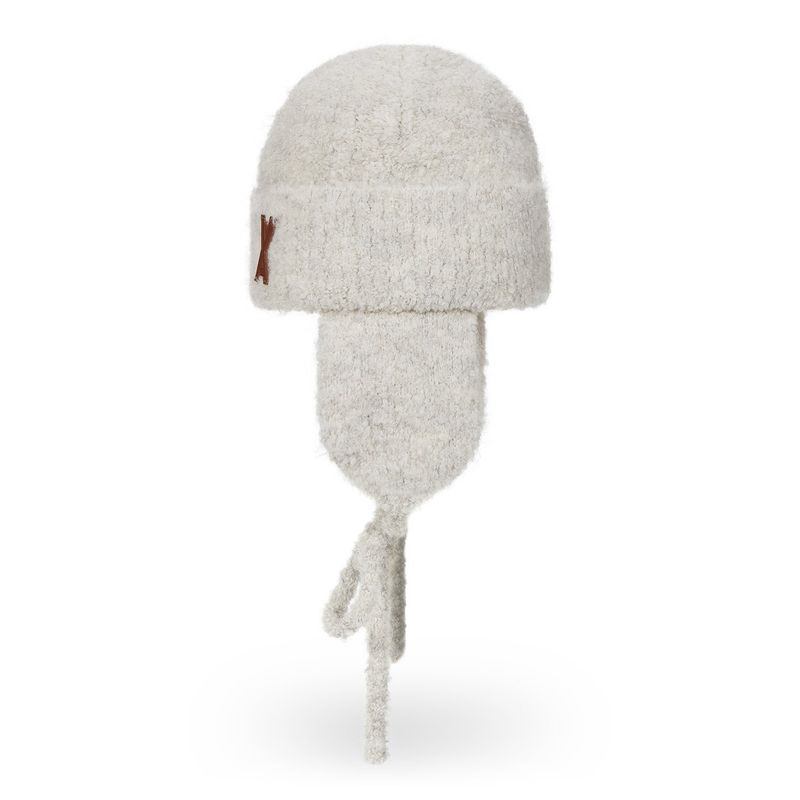 VA Patch Fly Knit Beanie / Cream
