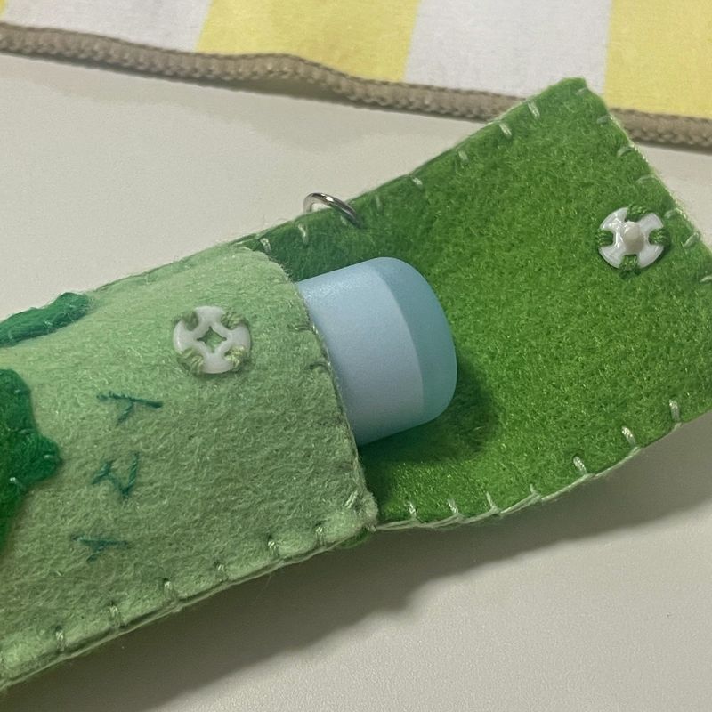 [MADE] Pudding Lip balm Key ring